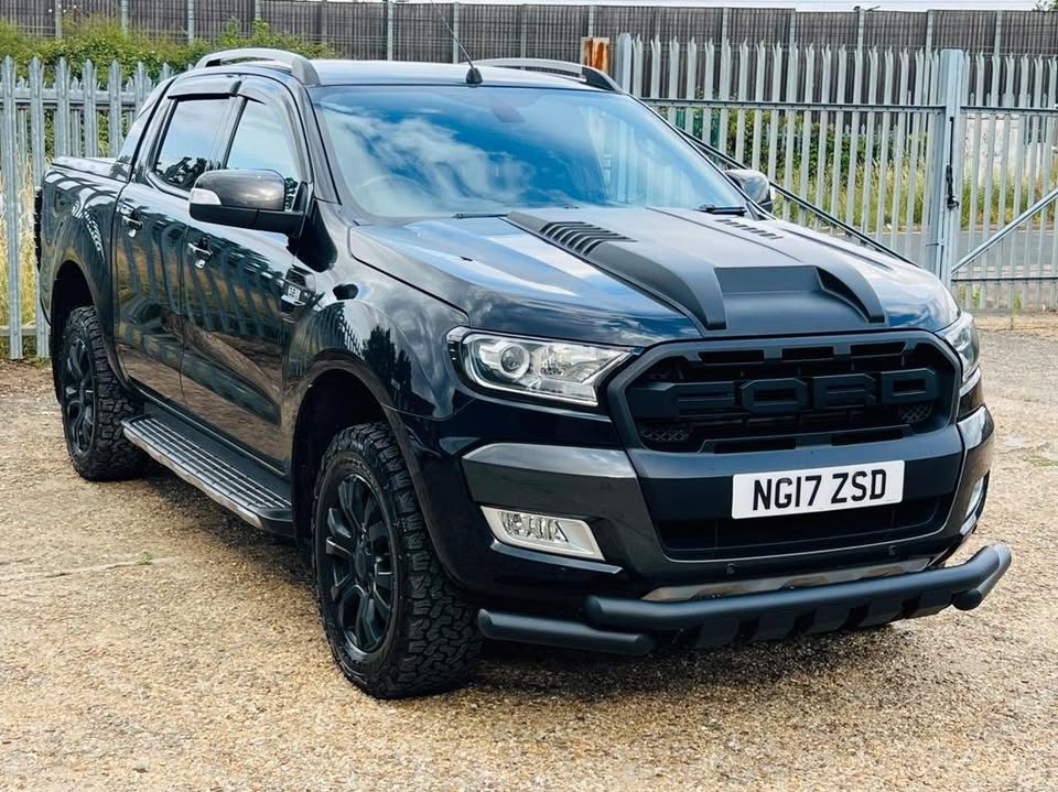 Black Ford Ranger pickup fitted with AdBlue delete service by Fix My AdBlue