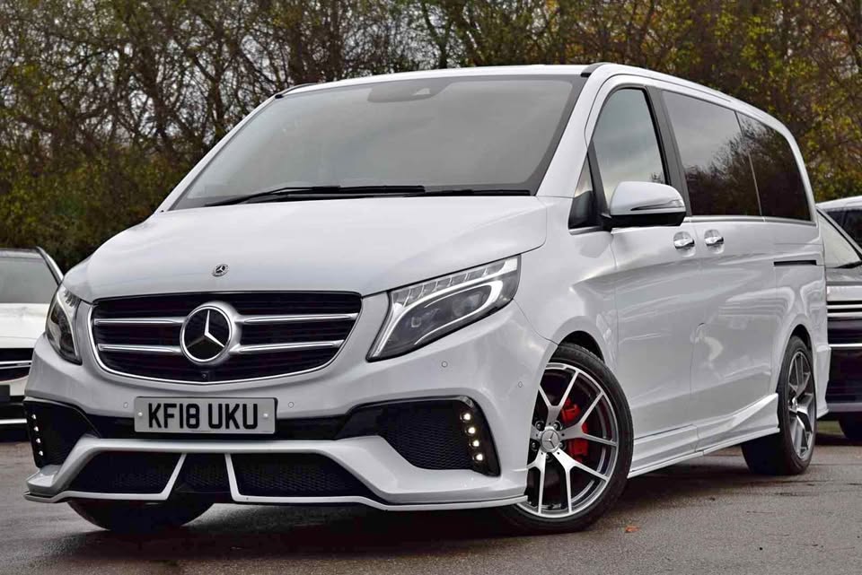 White Mercedes V-Class - premium mobile AdBlue delete service for vans and people carriers